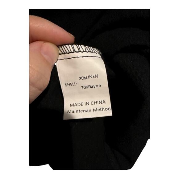 NWT Prinbara Black Romper Jumpsuit In Black Size S - Picture 6 of 7